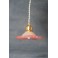 Suspension abat-jour rose