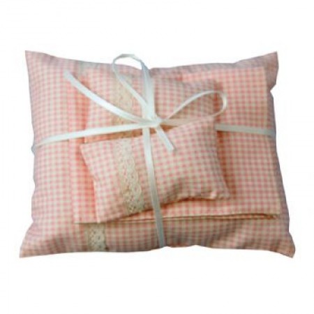 Literie vichy rose fonc&eacute;