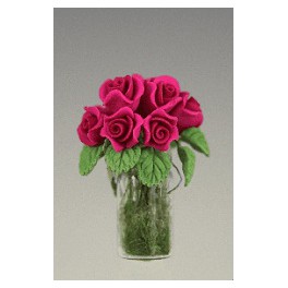 Vase de roses